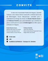 UFAL entrega Títulos Honoríficos para Docentes da EENF em 08 de maio de 2025, às 16h00m, no auditório da Reitoria da UFAL