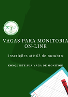URGENTE! Vagas para monitoria on-line